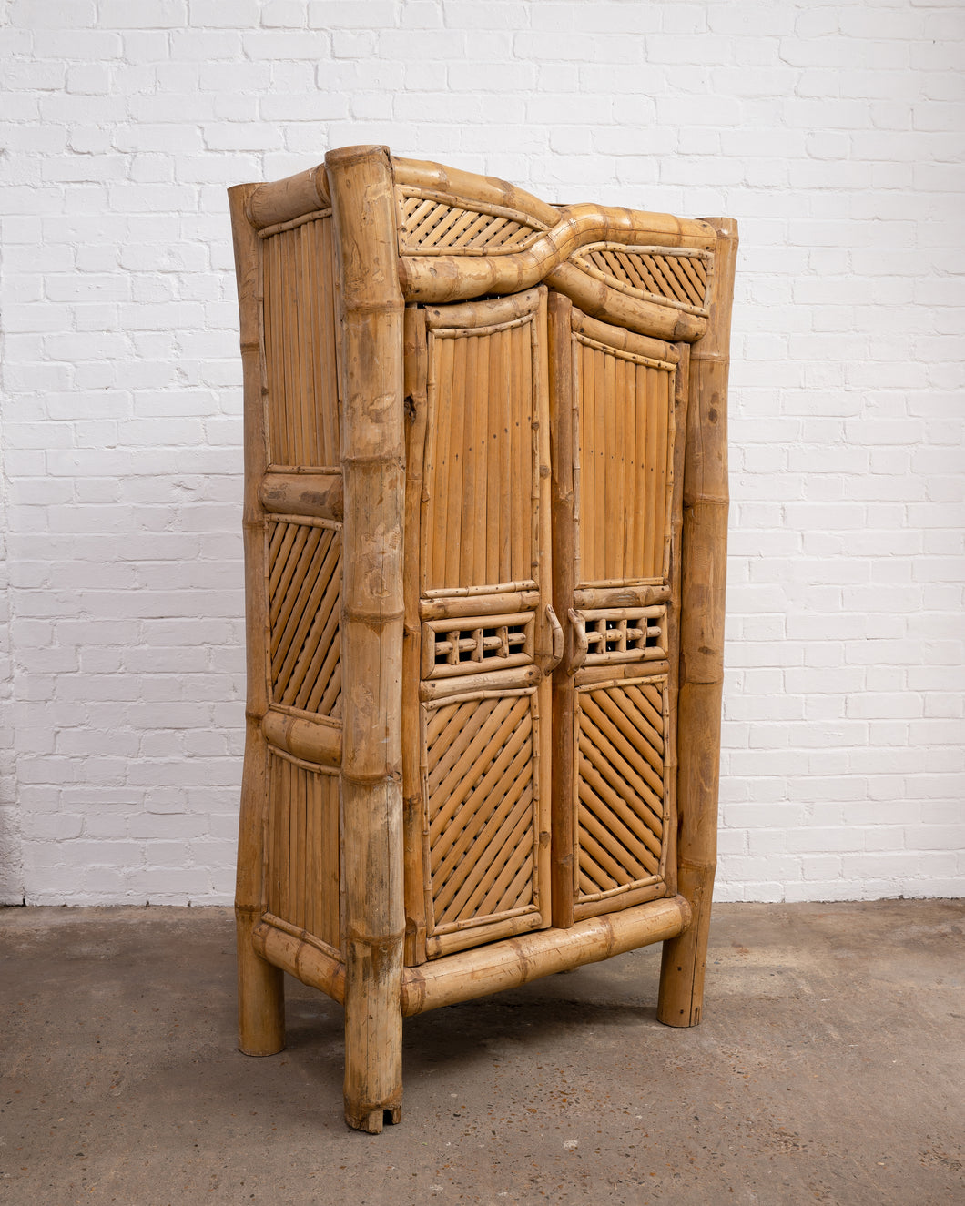 Floor Standing Large Bamboo Cabinet