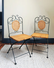 Load image into Gallery viewer, French Iron and Cane Bistro Set
