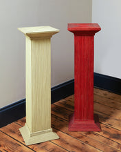 Load image into Gallery viewer, Red French Rattan Pedestal
