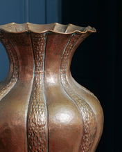 Load image into Gallery viewer, Large Hammered Copper Vase
