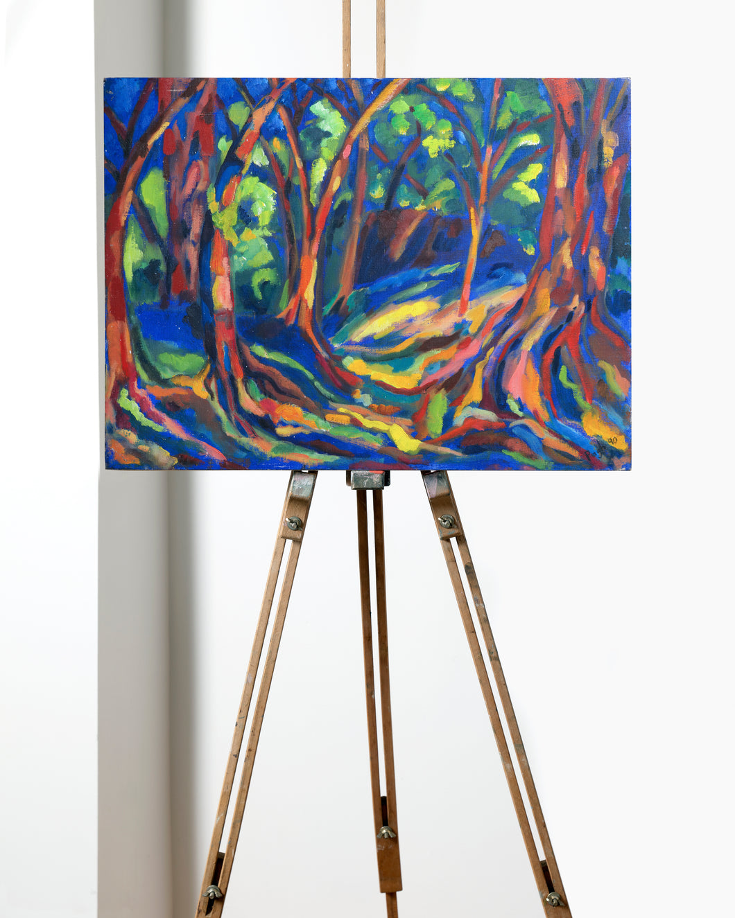 Vibrant Landscape Painting On Canvas