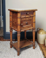 Load image into Gallery viewer, French Faux Bamboo Bedside Table
