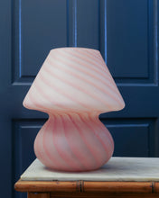 Load image into Gallery viewer, Pink Murano Mushroom Frosted Lamp
