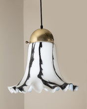 Load image into Gallery viewer, Peill + Putzler Black &amp; White Glass Pendant Shade
