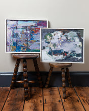 Load image into Gallery viewer, Pair Of Abstract Framed Acrylic Paintings
