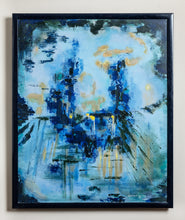 Load image into Gallery viewer, &quot;Petit Abysse De Nuit&quot; Framed Abstract On Canvas

