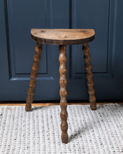 Load image into Gallery viewer, French Bobbin Turned Half Moon Stool
