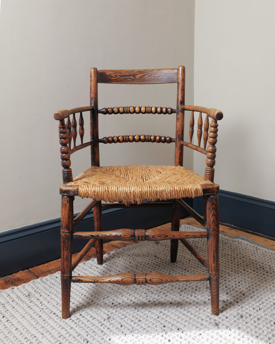 Bobbin Turned Arts And Crafts Chair