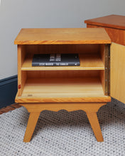 Load image into Gallery viewer, Belgian Pair Of Mid Century Bedside Tables
