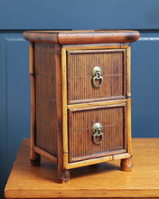 Load image into Gallery viewer, Mini Chinese Antique Bamboo Chest Drawers
