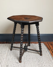 Load image into Gallery viewer, Bobbin Turned Hexagonal Side Table
