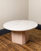 Load image into Gallery viewer, Blush Pink Round Marble Coffee Table
