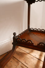 Load image into Gallery viewer, Antique Mahogany Occasional Table With Scalloped Edge Detail
