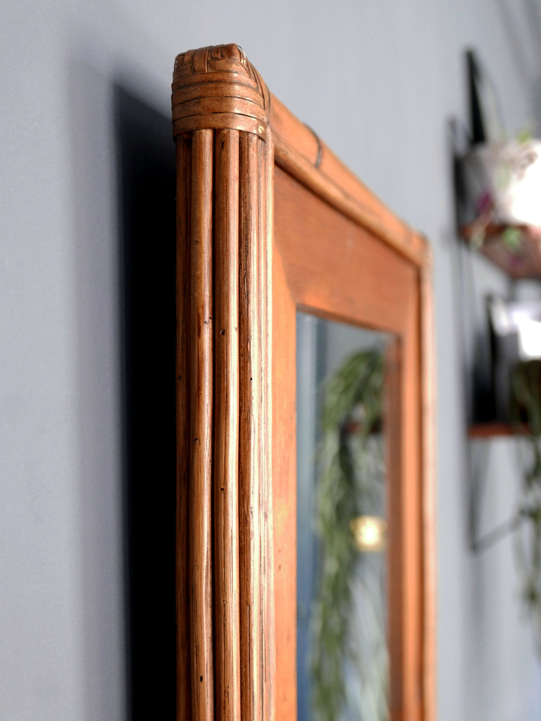 Wooden Midcentury Mirror