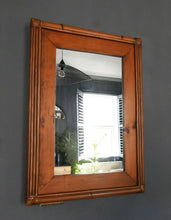 Load image into Gallery viewer, Wooden Midcentury Mirror
