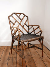 Load image into Gallery viewer, Midcentury Bamboo And Cane Chair By Angraves
