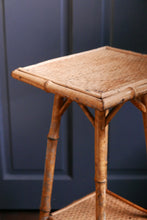 Load image into Gallery viewer, Victorian Tiger Bamboo Side Table
