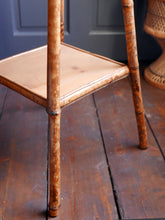 Load image into Gallery viewer, Antique victorian tiger bamboo side table or hall table
