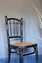 Load image into Gallery viewer, 19th Century Ebonised Bent Wood And Cane Chairs
