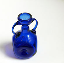 Load image into Gallery viewer, Blue Blown Glass Amphora
