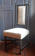 Load image into Gallery viewer, 19th Century Bobbin Turned Ebonised Nursing Chair
