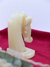 Load image into Gallery viewer, Mid Century Onyx Horse Book Ends
