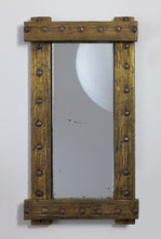 Load image into Gallery viewer, French Brass Brutalist Style Mirror
