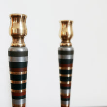 Load image into Gallery viewer, Vintage Striped Candle Sticks
