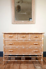 Load image into Gallery viewer, Faux Bamboo Pine Chest Of Drawers
