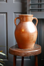 Load image into Gallery viewer, Large French stoneware double handle jug
