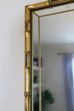 Load image into Gallery viewer, Faux Bamboo Gold Mirror
