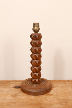 Load image into Gallery viewer, French Folk Art Wooden Lamp Base
