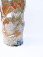 Load image into Gallery viewer, Tall Twin Handle Bottle With Shino Glaze By American Ceramic Artist Sharon Warrington
