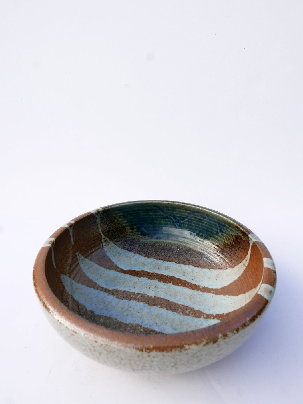Vintage Glazed Stoneware Bowl