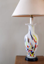 Load image into Gallery viewer, Vintage Marbled Glass Table Lamp
