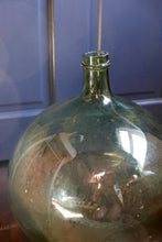 Load image into Gallery viewer, Antique Green Hand blown Glass Demijohn - Large
