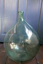 Load image into Gallery viewer, Antique Green Hand blown Glass Demijohn - Large
