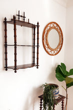Load image into Gallery viewer, French Faux Bamboo Hanging Shelf
