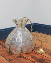 Load image into Gallery viewer, Vintage Italian Capiz Shell Ceiling Pendant
