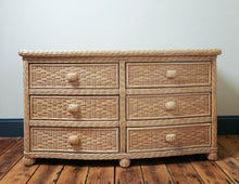Load image into Gallery viewer, Large Wicker Chest Of Drawers
