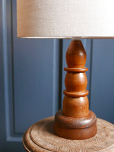 Load image into Gallery viewer, Vintage Hand Turned Wooden Lamp
