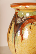 Load image into Gallery viewer, Vintage Terracotta Vase With Marble Glaze
