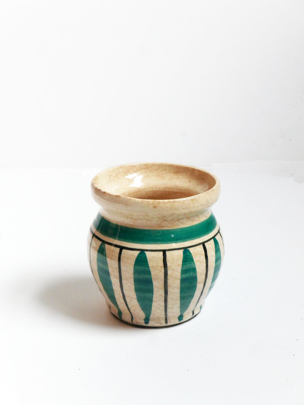 Vintage Ceramic Painted Pot