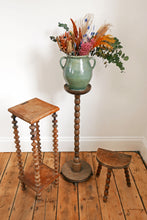 Load image into Gallery viewer, Rustic French Spool Plant Stand
