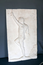 Load image into Gallery viewer, Vintage French Chalk Bas Relief Of Male Nude
