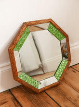 Load image into Gallery viewer, Cut Glass 1950&#39;s Octagonal Mirror
