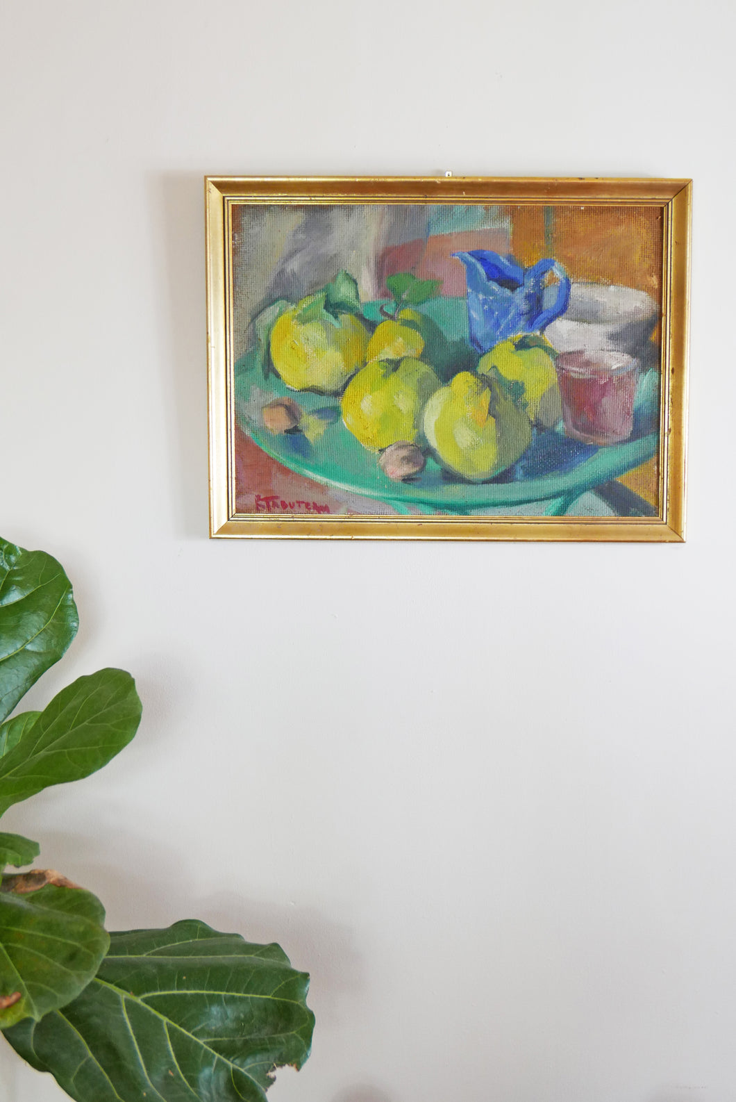 French Oil Painting Of Fruit