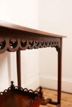 Load image into Gallery viewer, Early 20th century mahogany occasional table with scalloped edge 
