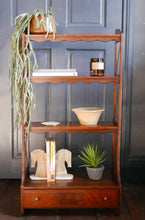 Load image into Gallery viewer, Vintage Scalloped Edge Rosewood Small Bookshelf
