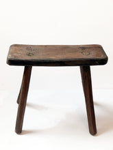 Load image into Gallery viewer, Hungarian Rustic Wooden Stool
